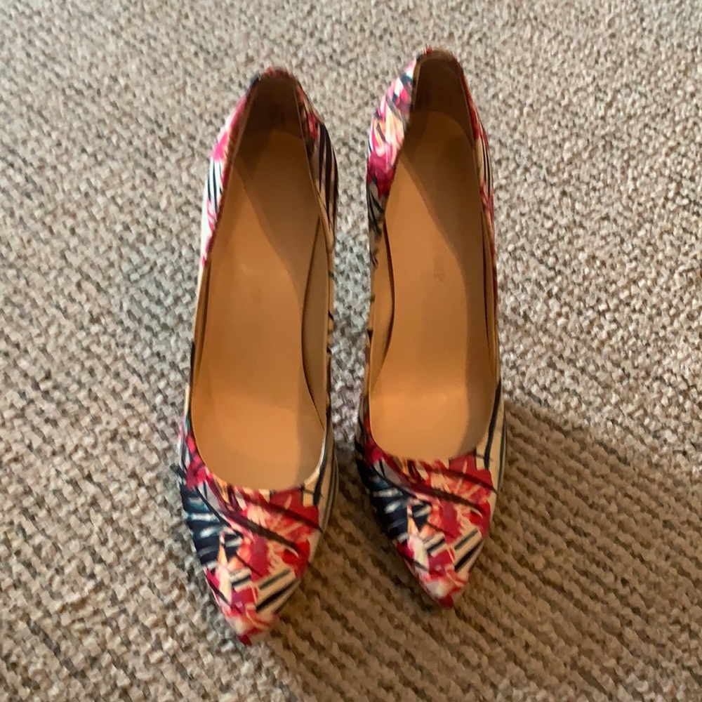 Floral Ivanka trump heels
